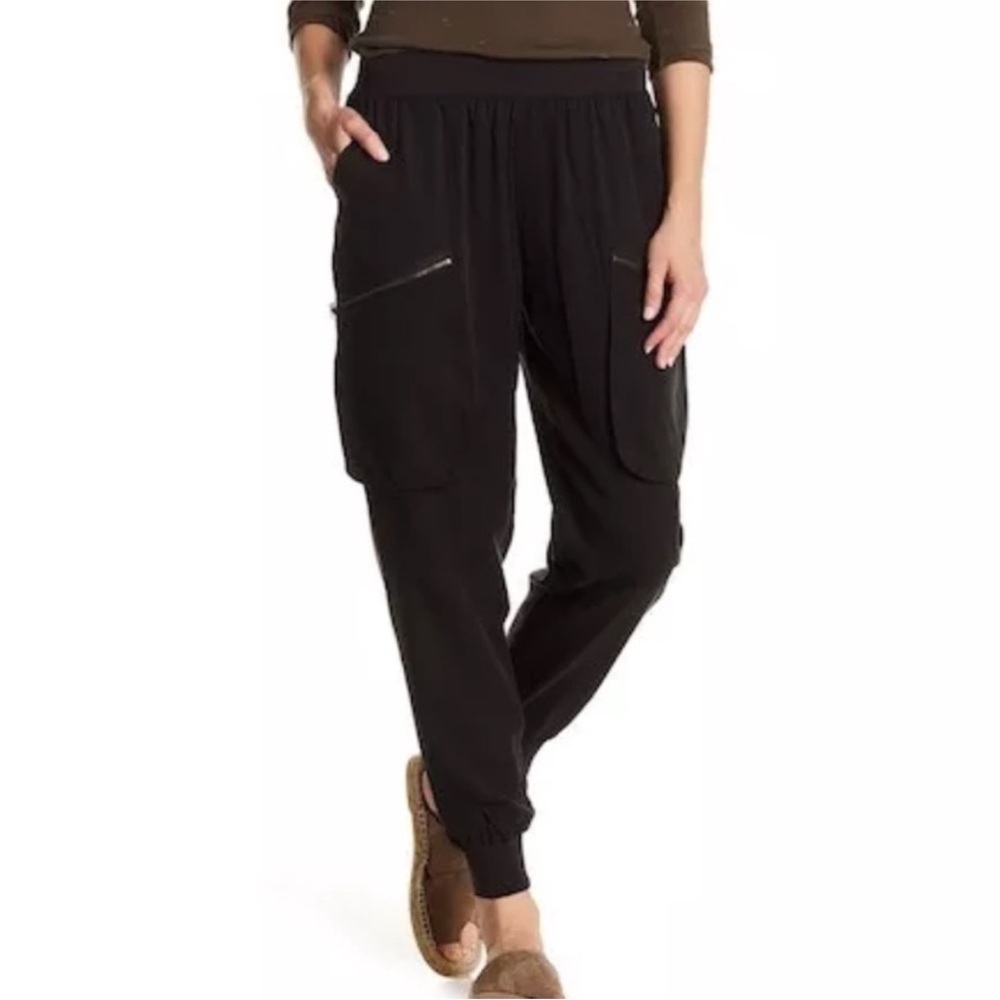 ATM Anthony Thomas Melilla Black Tencel Cargo Pant Joggers size S